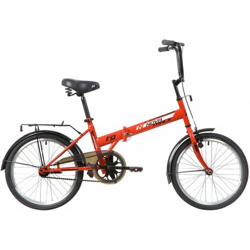 Велосипед для подростков NOVATRACK TG30 складной, красный в собранном виде