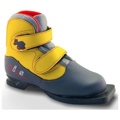 Ботинки лыжные Marax 75мм KIDS р.35 grey/yellow