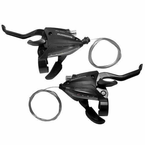 Комплект шифтеров + тормозные ручки (комборучки) Shimano EF500 3x7 скоростей, черные