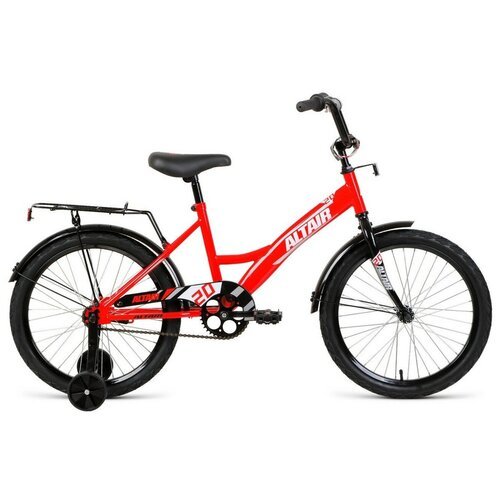 Детский велосипед Altair Kids 20, год 2022, цвет Красный-Серебристый