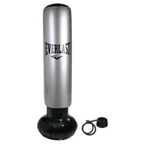 Мешок боксерский Everlast Power Tower Inflatable, 1 кг, 1 шт., серебристо-черный