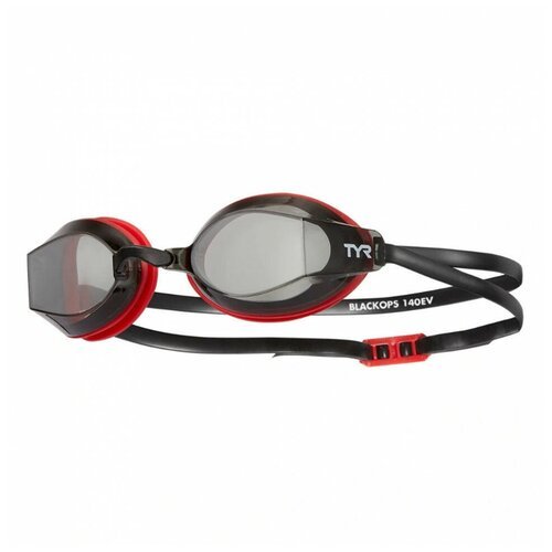Очки для плавания TYR Blackops 140 EV Racing LGBKOP-055, дымчатые линзы, красная оправа