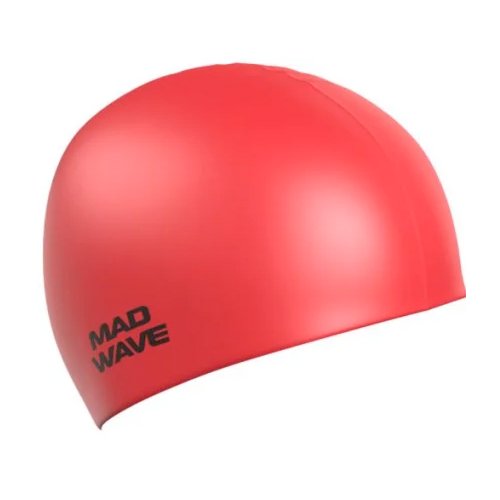 Шапочка для плавания MAD WAVE Intensive, красный
