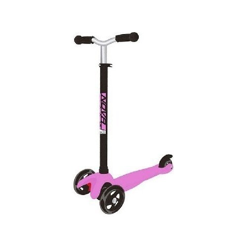 Детский самокат 3-колесный Novatrack Disco-Kids Basic 120H (2020) , розовый/черный