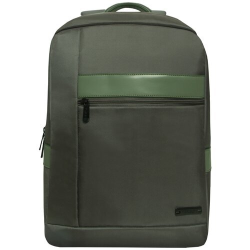 Деловой рюкзак TORBER VECTOR T7925-GRE с отделением для ноутбука 15', cеро-зеленый, полиэстер 840D, 44 х 30 x 9,5 см, 13,8 л