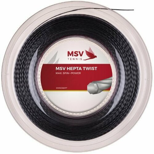 Теннисная струна MSV Hepta Twist AN - 1.3 Reel (200м), арт. 4525