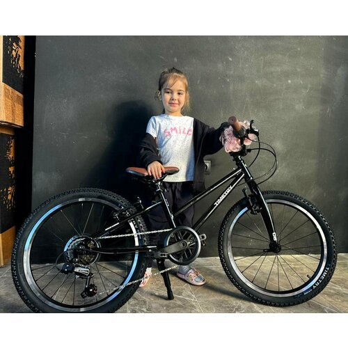Велосипед Time Try ТT267/7s 20' Алюминиевая рама 10' Горный Подростковый детский Унисекс, черный
