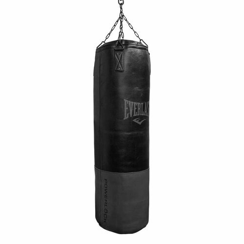 Боксерский мешок Everlast Powerlock Pro (123x38см, 45кг) черный, с цепью