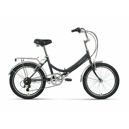 Велосипед FORWARD ARSENAL 20 2.0 (20' 6 ск. рост. 14' скл.) 2022, ярко-зеленый/темно-серый