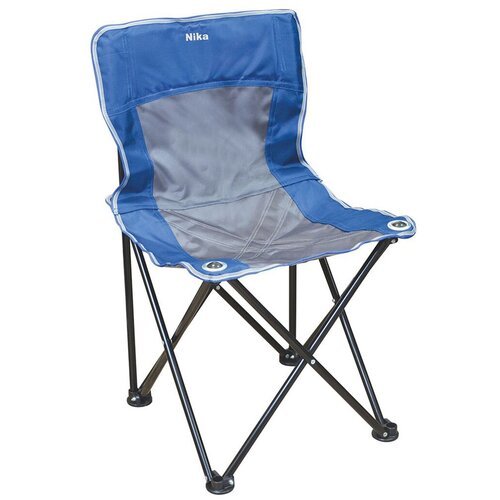 Кресло складное Nika Премиум 3 ПСП3/СС сине-серый до 100 кг