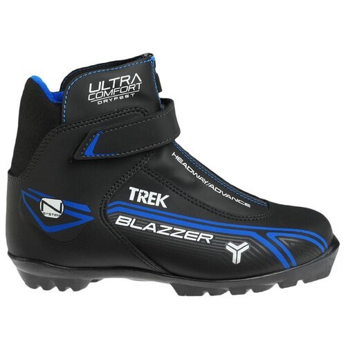 Ботинки лыжные NNN TREK BlazzerControl3 черный, логотип синий RU37/EU38/CM23,5