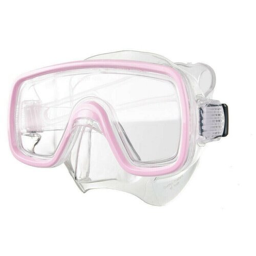 Маска для плавания Salvas Domino Jr Mask, арт.CA105C1TFSTH, безопасное стекло,Silflex, р. Junior, розовый