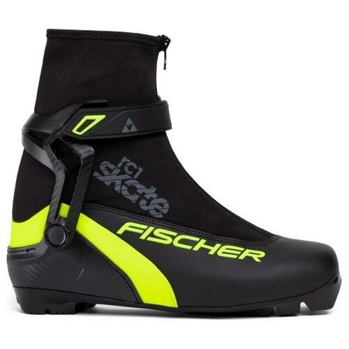 Лыжные ботинки Fischer RC 1 Skate S86022 NNN (черный/салатовый) 2022-2023 47 EU