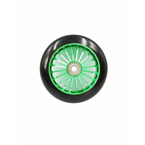Колесо для трюкового самоката 110 мм Спицы зеленое (алюминий) 805427-KR3