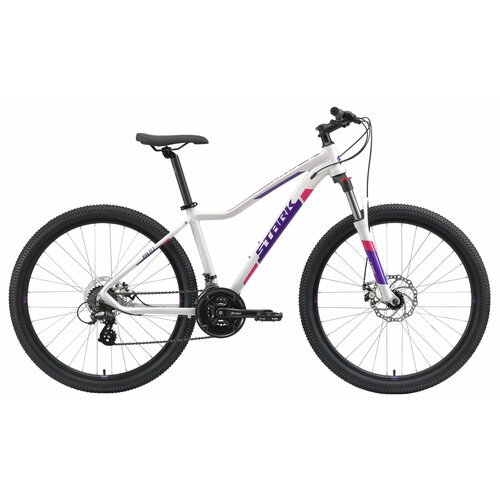 Женский велосипед Stark Viva 27.2 HD (2021) 14.5' Бело-фиолетовый (137-157 см)