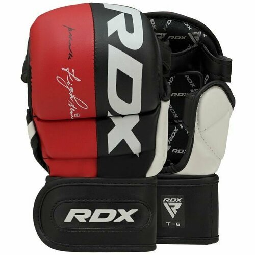 Перчатки RDX T6 Plus Power Fighter MMA Gloves красные