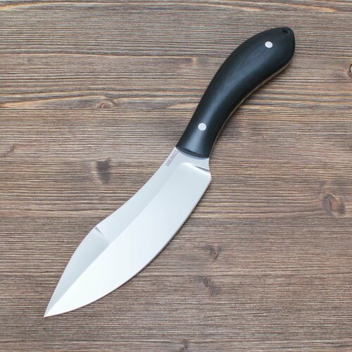 Нож туристический Канадский 110Х18М-ШД Полированный G10 Черный Цельнометаллический (Full-tang) Ножи Lemax (Лемакс)