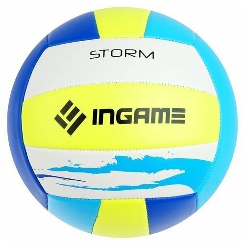 Мяч волейбольный INGAME STORM, цвет белый, желтый, синий