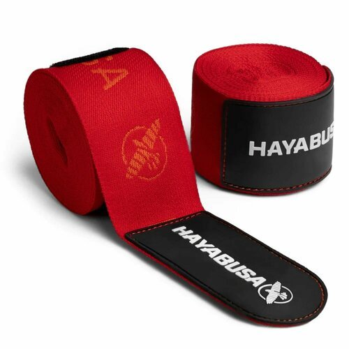 Бинты боксерские HAYABUSA Deluxe Hand Wraps 4,5м, красные