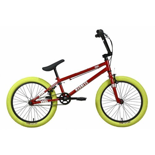 Велосипед Stark Madness BMX 1 (2024) 9' красный/серебристый/хаки