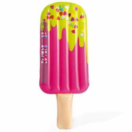 Плот надувной INTEX Sprinkle Popsicle Float (Фруктовое морожение), 183x66x20см