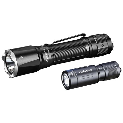 Комплект фонарей Fenix TK16 V 2.0 +E02R черный