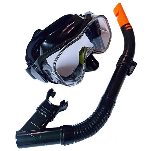 Набор для плавания E39247-4 взрослый маска+трубка (ПВХ) (черный)