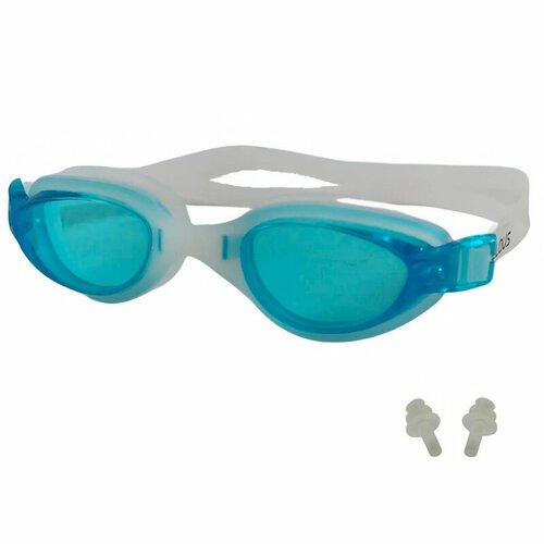 Очки для плавания Elous YG-2700 бело-голубой, УТ-00002156