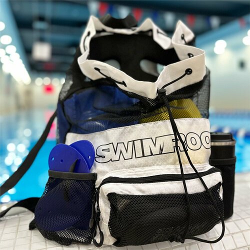 Сетчатый мешок - рюкзак для спорта и пляжного отдыха SwimRoom 'Mesh Backpack 2.0', белый