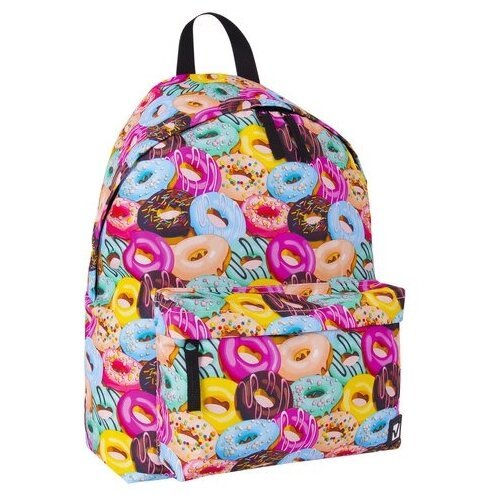 Городской рюкзак BRAUBERG Donuts, разноцветный