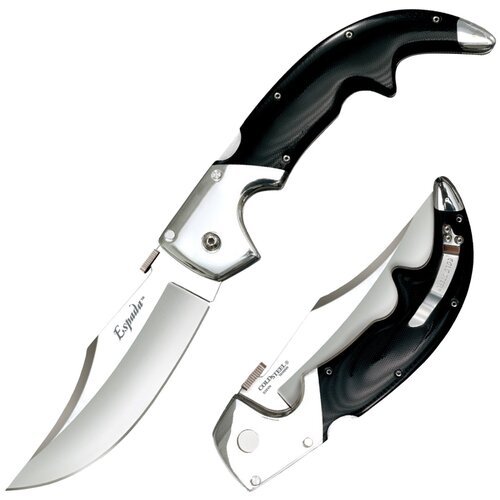 Нож складной Cold Steel Large G-10 Espada серебристый/черный