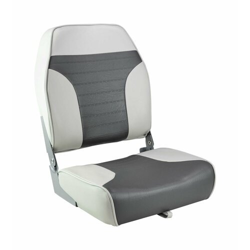 Кресло складное мягкое ECONOMY с высокой спинкой, цвет серый/темно-серый 1040663