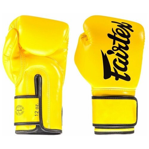 Боксерские перчатки Fairtex BGV14 желтые 14 унций