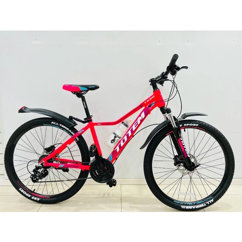 Горный велосипед Totem Y680-L с гидравлическими тормозами розовый