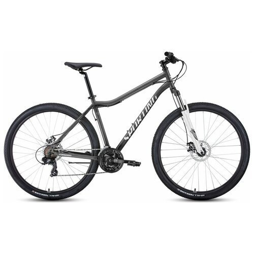 Велосипед FORWARD SPORTING 29 2.0 D (29' 21 ск. рост. 19') 2022, черный/белый, RBK22FW29922