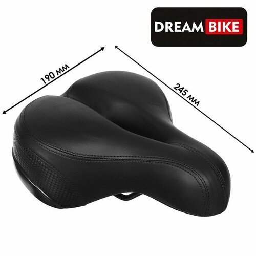 Седло Dream Bike, комфорт, цвет чёрный