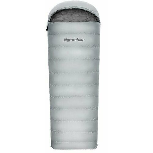 Ультралёгкий спальный мешок Naturehike RM40 Series Утиный пух Grey Size L, молния слева, 6927595707173L