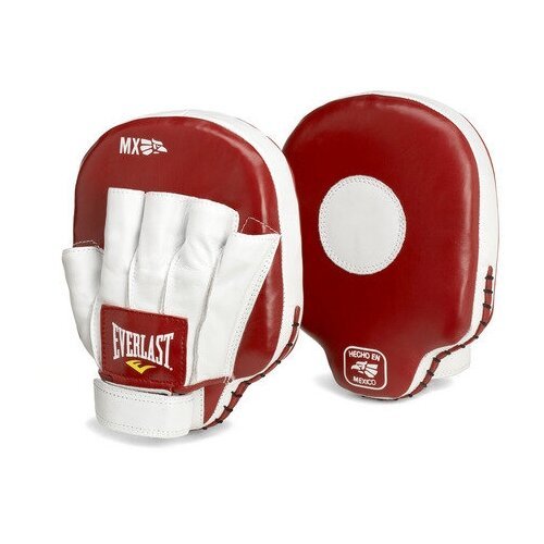 Лапы Everlast MX Mitts красные (Кожа, Everlast, 400, 300, 260, Красный)