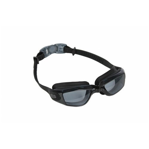 Очки для плавания, серия 'Комфорт+', черные, цвет линзы - прозрачный