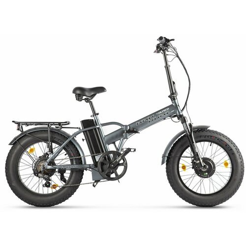 Складной Электровелосипед VOLTECO BAD DUAL NEW, темно-серый, 20 дюймов, до 50 км на одном пробеге