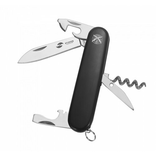 Stinger FK-K5018-5P Нож перочинный stinger, 90 мм, 10 функций, материал рукояти: абс-пластик (чёрный)