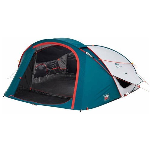 Палатка кемпинговая трёхместная Decathlon Quechua 2 Seconds XL fresh&black трехместная, синий/белый