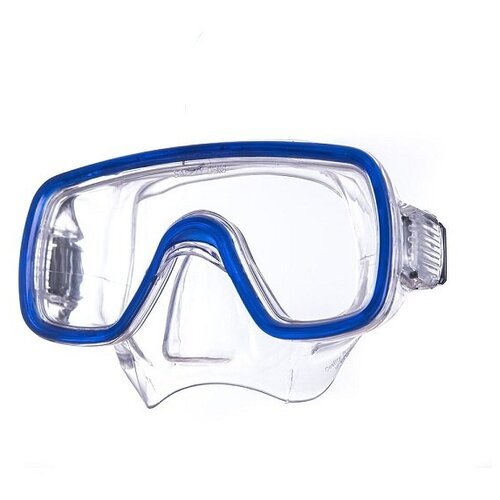 Маска Salvas Domino Md Mask, для плавания арт. CA140C1TBSTH, безопасн. стекло, Silflex, размер: Medium, синий