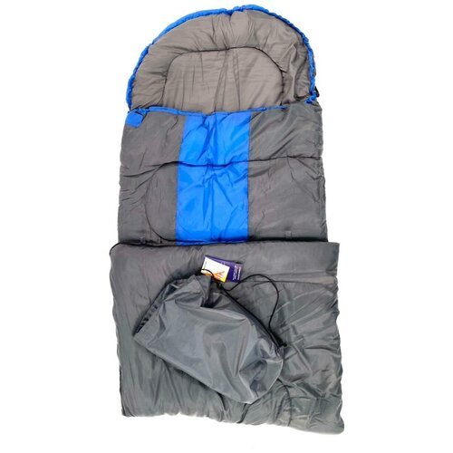 Спальный мешок SBX DREAM 300 туристический с подголовником 215 см, до -5 С, серый