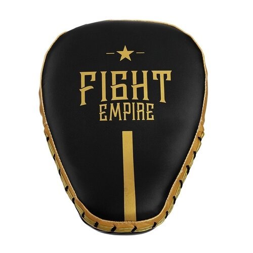 Тренировочная лапа Fight Empire PRO, 0.21 кг, 1 шт., черный/золотистый