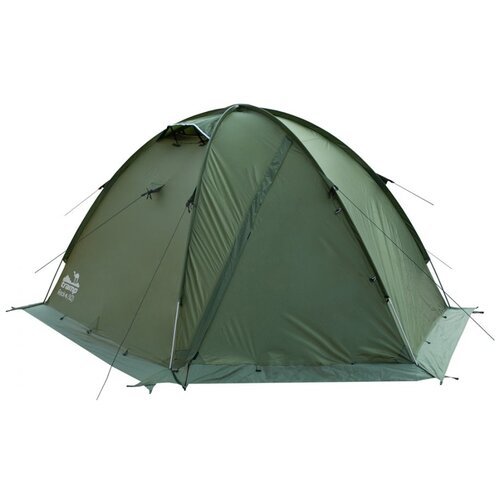 Палатка трекинговая четырёхместная Tramp ROCK 4 V2, зеленый