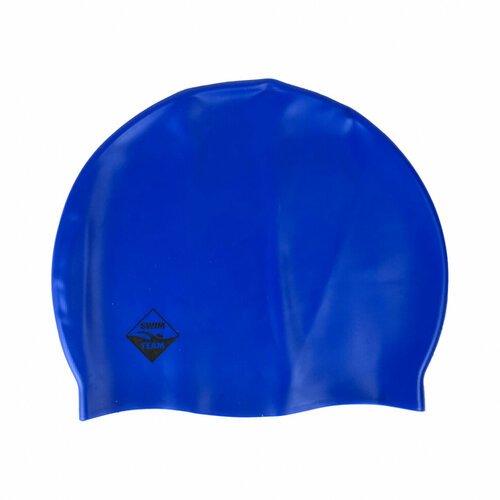 Шапочка для плавания взрослая силикон Swim Team QUICK SC-Ц в коробке (Синий)