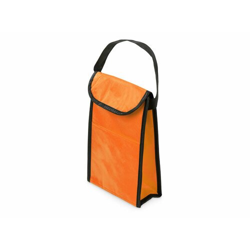Сумка-холодильник Reviver на липучке из нетканого переработанного материала, цвет оранжевый