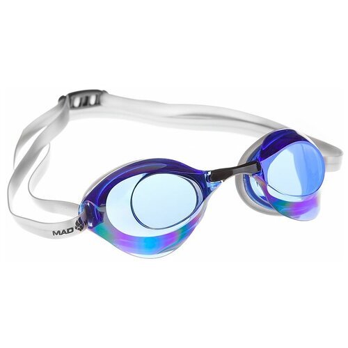 Стартовые очки для плавания Mad Wave Turbo Racer II Rainbow, цвет Синий (03W)