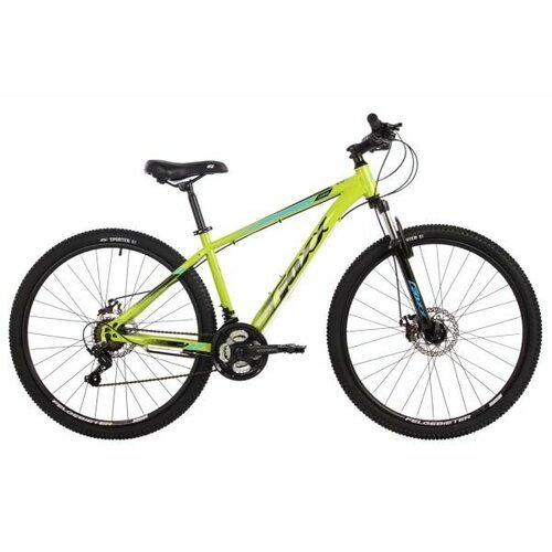 Велосипед FOXX 27.5' CAIMAN лимонный, сталь, размер 16' 2024 год